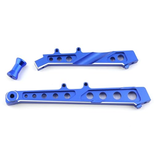 YXIUEYINGE 2 Stück Metall vorne und hinten Chassisstrebe for ARR-MA 1/7 Limitless V1 Felony V2 Infraction 6S BLX RC Auto Upgrades Teile Zubehör(Blauw) von YXIUEYINGE