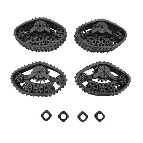 YXIUEYINGE 4 Stück for WPL B14 B24 C14 C24 for Fayee FY001 FY002 FY003 FY004 Schienenräder Schneereifen RC Auto LKW DIY modifiziertes Upgrade-Zubehör von YXIUEYINGE