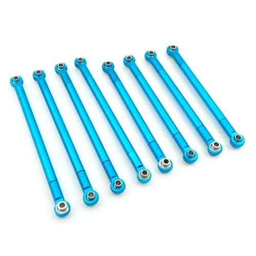 YXIUEYINGE 8Pcs RC Car Pull Rod Metal Connecting Rod for MN86S MN86 MN86KS MN86K MN G500 1/12 Accessories Upgrade Parts Set(Blauw) von YXIUEYINGE