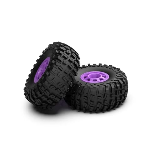 YXIUEYINGE AM-D12 RCcar Teile 98mm Gummireifen(Purple Wheel tire) von YXIUEYINGE