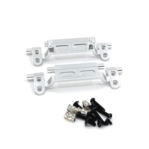 YXIUEYINGE MN78 MN168 Metall Vordere und Hintere Verbindungsstange Halterung Servohalterung 1/12 RC Auto Upgrades Teile Zubehör(Silver) von YXIUEYINGE