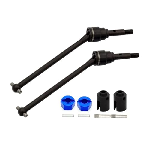 YXIUEYINGE Metal CVD Steel Front/Rear Drive Shaft 1/10 for Trax-xas Slash Rustler for Stampede for Hoss VXL 4X4 2WD RC Car Upgrade Parts Accessories(Black Front) von YXIUEYINGE