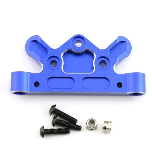 YXIUEYINGE Metall-Lenkbaugruppe, Lenkhebel und Lenkkopfplatte for ARR-ma 1/5 for KRATON 8S Outcast 8S RC-Car-Upgrade-Teile(Steering Top Plate/Blue) von YXIUEYINGE