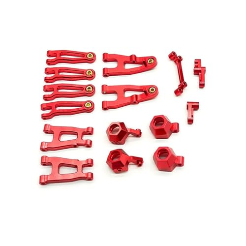 YXIUEYINGE Metall-Lenkbecher-Set for Vorder- und Hinterschwinge for SG 1603 SG1603 SG1604 UD1601 UD1602 UD1603 1/16 RC Car Upgrades Teile(Rood) von YXIUEYINGE