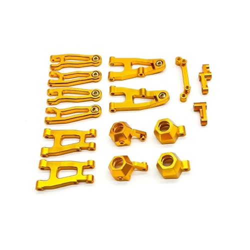 YXIUEYINGE Metall-Lenkbecher-Set for Vorder- und Hinterschwinge for SG 1603 SG1603 SG1604 UD1601 UD1602 UD1603 1/16 RC Car Upgrades Teile(Yellow) von YXIUEYINGE