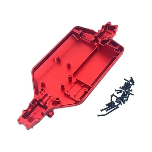 YXIUEYINGE Metall-Upgrade-Chassis for SCY 1/16 16101 Full Series for C8805 Metall-Upgrade-Teile Rc-Modell Crawler Car Truck Buggy(Rood) von YXIUEYINGE