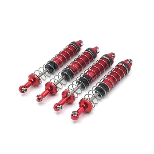 YXIUEYINGE Metall Upgrade Nachrüstung Hydraulische Feder Stoßdämpfer for WLtoys A323 104009 12401 12402-A 12403 12404 12409 RC Auto Teile(Rood) von YXIUEYINGE