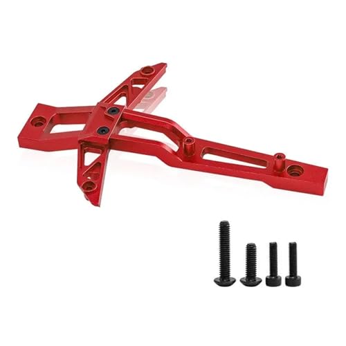 YXIUEYINGE Metalllegierung Front Chassis Brace Lenkung Feste Unterstützung for Trxs 1/8 MAXX for Slash 6S 1/10 MAXX V2 2,0 4WD RC Auto(Rood) von YXIUEYINGE