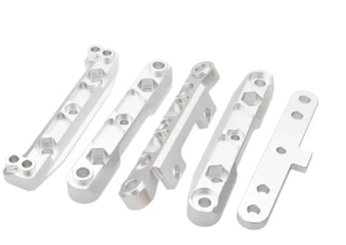 YXIUEYINGE RC Car Metal Lower Suspension Arm Code for 1/8 for FS Racing for Atom 6S RC Car Upgrade Teile Zubehör(Silver) von YXIUEYINGE