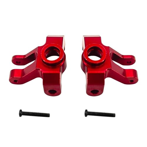 YXIUEYINGE Vorderachse Lenkung Tasse Metall for Mn128 Modell Mn86 G500 Upgrade Teile Fernbedienung Rc Crawler Auto Zubehör 1/12 Skala Spielzeug(Rood) von YXIUEYINGE