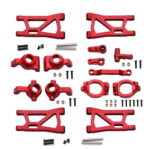 YXIUEYINGE for 1/16 for Smax1621 1625 1631 1635 1651 1655 Vordere und hintere Lenkbecher, Schwingarme, Lenkgruppen C-Sitze und andere Upgrade-Teile(Rood) von YXIUEYINGE