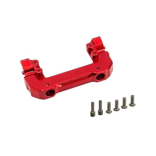 YXIUEYINGE for Axial Scx10 Iii Gladiator Upgrades Teile Metallische Vordere Halterung Servo Montage Halter Achse Links for 1/10 RC Auto Zubehör(Rood) von YXIUEYINGE