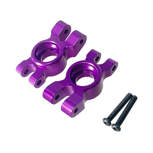 YXIUEYINGE for Hyper Go for MJX 1/14 14209 14210 H14BM Rc Auto Fernbedienung Teile Metall Upgrade Modifikation Hinterrad Festen Basis Zubehör(Purple) von YXIUEYINGE