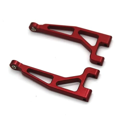 YXIUEYINGE for Hyper Go for MJX 16207 H16PL Modell 1/16 RC Auto Metall Upgrade Teile Hinten Oberen Schaukel Arm(Rood) von YXIUEYINGE