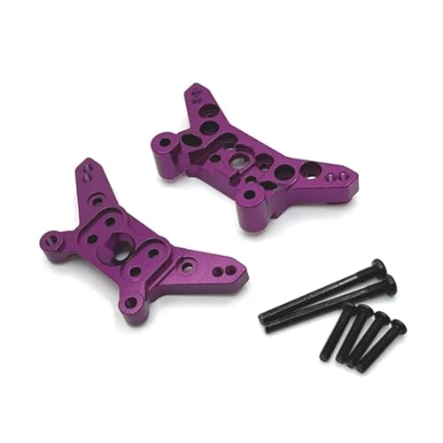 YXIUEYINGE for MJX 14209 14210 Metall Shock Tower Bord Schock Halterung Montieren 1/14 RC Auto Upgrade Teile Zubehör(Purple) von YXIUEYINGE