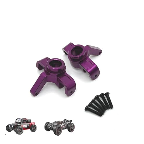 YXIUEYINGE for MJX for Hyper Go 14209 14210 1/14 R/C Autos RC Truck Verbesserte Teile #14230B Aluminiumlegierung Lenkbecher(Purple) von YXIUEYINGE