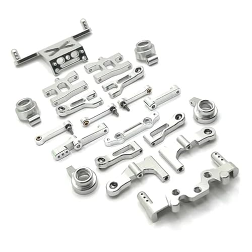 YXIUEYINGE for MN 1/16 MN38 RC Fernbedienung Auto Teile Metall Upgrade Swing Arm Lenkung Tasse Gefährdete Teile Set(White) von YXIUEYINGE