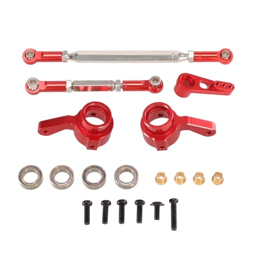 YXIUEYINGE for MN Modell 1/12 MN168 99S MN82 MN78 D90 D91 D96 MN99S Fernbedienung Auto Zubehör Metall Lenkstange servo Arm Lenkung Tasse(Rood) von YXIUEYINGE