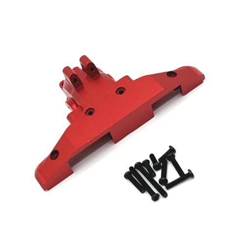 YXIUEYINGE for SCY 16101 16102 16103 16201 for JJRC C8805 Q130A Metall Hinten Getriebe Gehäuse Getriebe Differential Fall 1/16 RC Auto Upgrade Teile(Rood) von YXIUEYINGE