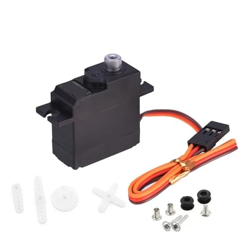 YXIUEYINGE for WPL C14 C24 B14 B36 MN D90 MN99S JX PDI-1181MG Servo 18g 3,5 KG Metall Getriebe Digital servo und Servo Arm RC Auto Upgrade Teile von YXIUEYINGE