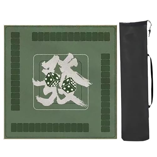 YXLYFDLY Mahjong Tischmatte mit Muster, verdicktes Mahjong-Pad, rutschfest, Geräuschreduzierung, Mahjong-Spielmatte für Tischspiele (Stil 100 x 60 cm) von YXLYFDLY