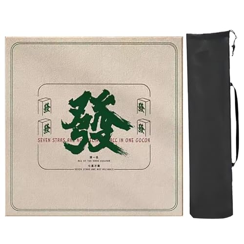 YXLYFDLY Mahjong Tischmatte mit Muster, verdicktes Mahjong-Pad, rutschfest, Geräuschreduzierung, Mahjong-Spielmatte für Tischspiele (Stil 2,60 x 60 cm) von YXLYFDLY