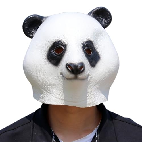 YYAZXSIQ Halloween Panda Maske Panda Tiermasken Panda Lustige Masken für Erwachsene Cosplay Maskerade Party Performance Lustige Requisiten von YYAZXSIQ