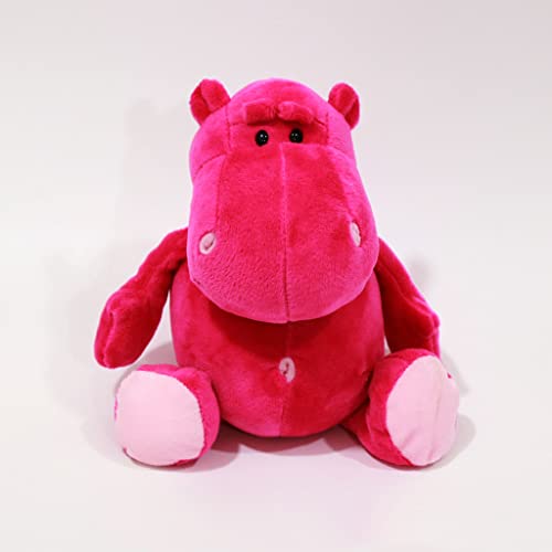 YYDCHH Nilpferd-Stofftiere, kleine Tiere, Plüsch, als Geschenk, so weiches Plüsch, kleines Nilpferd, Nilpferd, Spielzeug für Freunde, Geschenk für Freunde, 23 cm, Rosa von YYDCHH