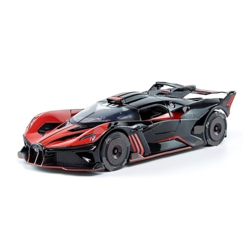 YYFhck Modellauto aus Metall Für B&ugatti Für Bolide Supercar Modell Metall Rennwagen 1:24 Spezifikationen(Red) von YYFhck