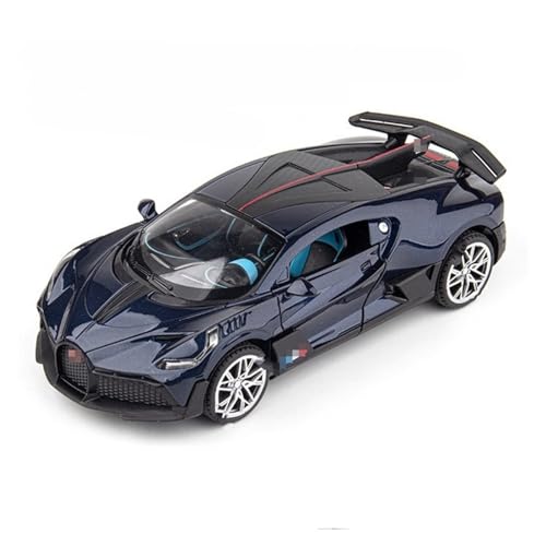 YYFhck Modellauto aus Metall Für B&ugatti Für DIVO Alloy Sports Car Model Diecast Metal Vehicles Car Model 1:24 Spezifikationen(Blue) von YYFhck