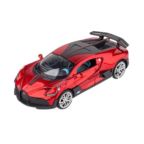 YYFhck Modellauto aus Metall Für B&ugatti Für Veyron DIVO Legierung Auto Modell Druckguss Fahrzeuge Autos 1:24 Spezifikationen(Red) von YYFhck