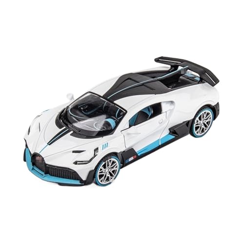 YYFhck Modellauto aus Metall Für B&ugatti Für Veyron DIVO Legierung Auto Modell Druckguss Fahrzeuge Autos 1:24 Spezifikationen(White) von YYFhck