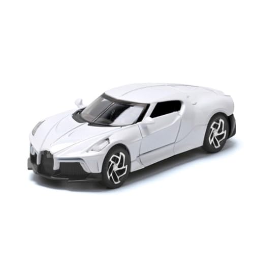 YYFhck Modellauto aus Metall Für B&ugatti für La Voiture Noire Druckguss-Legierung Automodell 1:32 Spezifikationen(White) von YYFhck