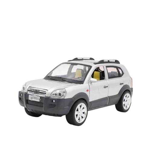 YYFhck Modellauto aus Metall Für H&yundai Für Tucson SUV Druckguss-Modellautos 1:32 Spezifikationen(Silver) von YYFhck