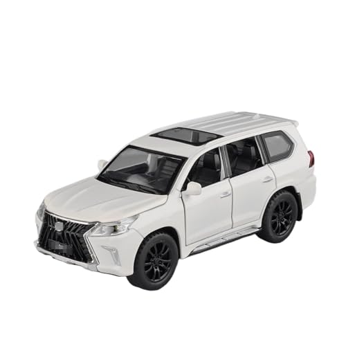 YYFhck Modellauto aus Metall Für L&EXUS Für LX570 Legierung Auto Modell Druckguss Metall Fahrzeuge 1:32 Spezifikationen(White) von YYFhck