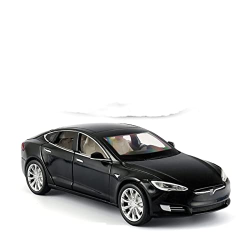 YYFhck Modellauto aus Metall Für T&esla Für Model S Scale Metallfahrzeuge Druckguss-Modellautos Legierung 1:32 Spezifikationen(Noir) von YYFhck