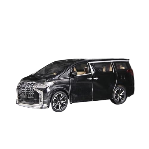 YYFhck Modellauto aus Metall Für T&oyota Für Alphard Legierung Fahrzeug Modell Metall Auto 1/24 Spezifikationen(Noir) von YYFhck