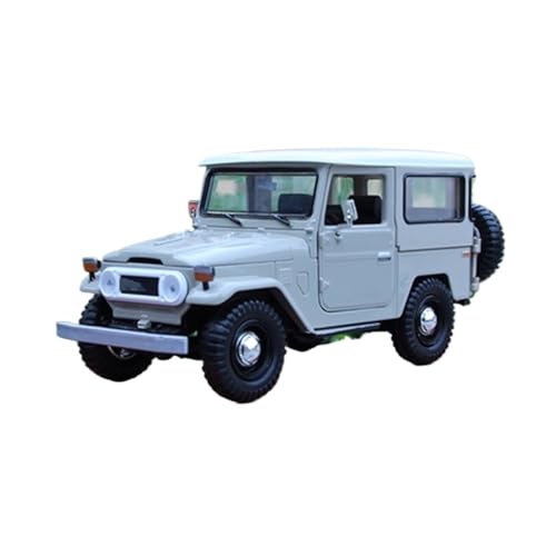 YYFhck Modellauto aus Metall Für T&oyota Für FJ Cruiser FJ40 Legierung Auto Modell Druckguss Metall Auto Modell 1:24 Spezifikationen(Beige B) von YYFhck