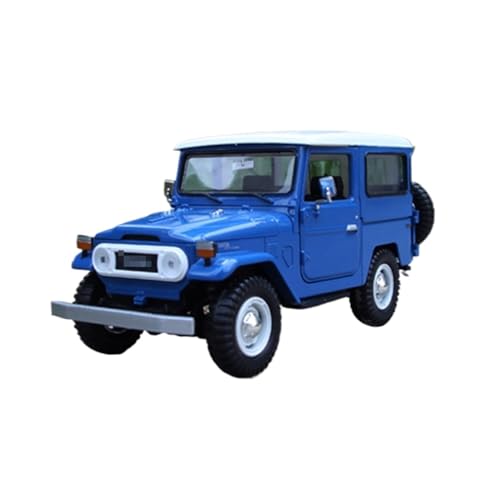 YYFhck Modellauto aus Metall Für T&oyota Für FJ Cruiser FJ40 Legierung Auto Modell Druckguss Metall Auto Modell 1:24 Spezifikationen(Blue B) von YYFhck