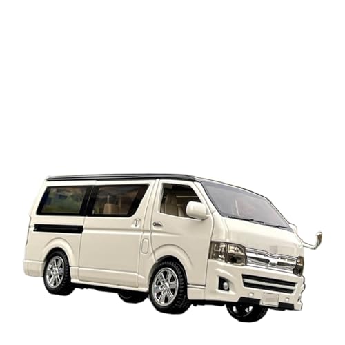 YYFhck Modellauto aus Metall Für T&oyota Für HIACE MPV Automodell Diecast Metal Fahrzeuge Automodell 1:32 Spezifikationen(White) von YYFhck