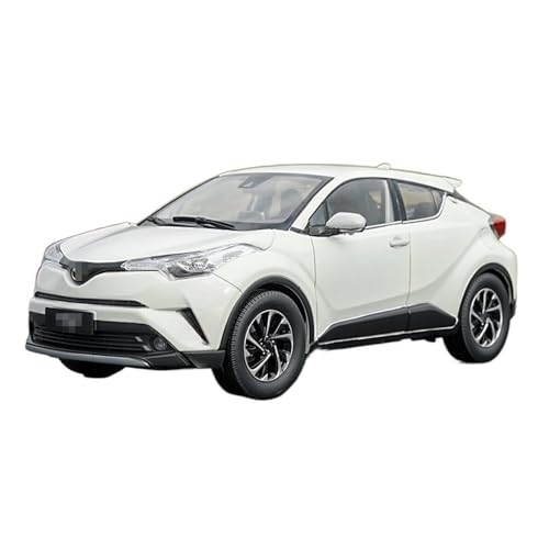 YYFhck Modellauto aus Metall Für T&oyota Für IZOA C-HR 2017 Silber Weiß Rot Legierung Auto Druckguss Modell 1:18 Spezifikationen(White) von YYFhck