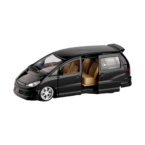 YYFhck Modellauto aus Metall Für T&oyota Für Previa MPV Legierung Auto Modell Diecast Metall Fahrzeuge Auto Modell 1:32 Spezifikationen(Noir) von YYFhck