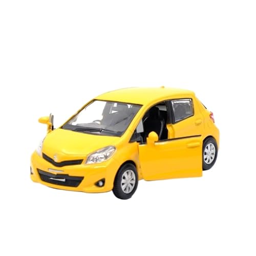 YYFhck Modellauto aus Metall Für T&oyota Für Yaris Legierung Druckguss Auto Modell Druckguss Fahrzeuge Auto 1:36 Spezifikationen(Yellow) von YYFhck