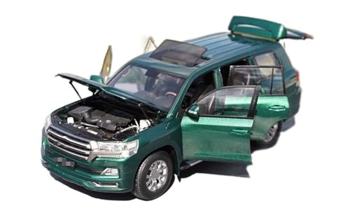 YYFhck Modellauto aus Metall Für T&oyota für Cruiser LC200 Geländewagen aus Druckguss, Automodell, Metall, 1:18 Spezifikationen(Green Left Steering) von YYFhck