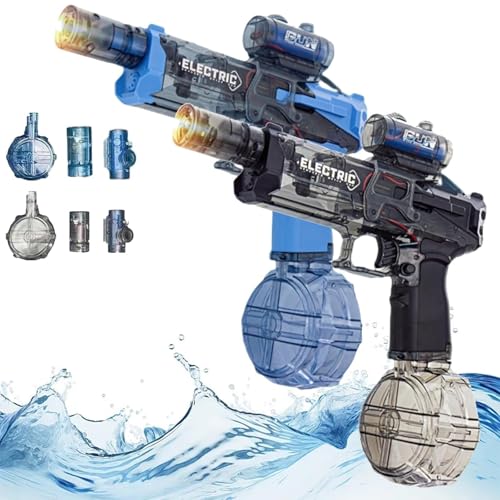 Ultimate Battle Blaster, Ultimate Aqua Blaster, Aqua Combat Light Blaster, automatischer Wasserblaster, leistungsstarke elektrische Wasserpistole für Pool und Strand(2pcs) von YYGJYGOO