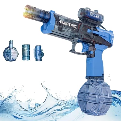 Ultimate Battle Blaster, Ultimate Aqua Blaster, Aqua Combat Light Blaster, automatischer Wasserblaster, leistungsstarke elektrische Wasserpistole für Pool und Strand(Gray) von YYGJYGOO