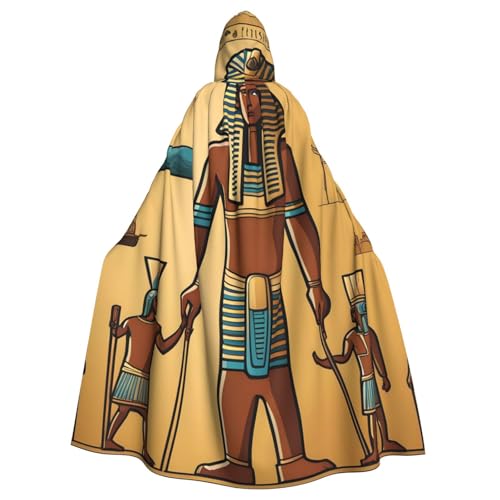 YYHHAOFA Ancient Egypt Tribe Series Prints Halloween Adult Hooded Cloak for Cosplay Costume Parties and More von YYHHAOFA