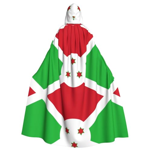 YYHHAOFA Flagge von Burundi Prints Halloween Erwachsene Kapuzenumhang für Cosplay, Kostümpartys und mehr von YYHHAOFA