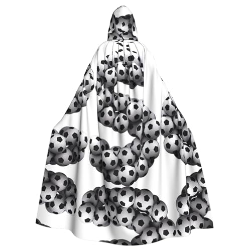 YYHHAOFA Kapuzenumhang mit Fußball-Schriftzug für Erwachsene, für Rollenspiele, Bühnenkostüme, Partys, pflegeleicht YYHHAOFA Kapuzenumhang mit Fußball-Schriftzug für Erwachsene, für Rollenspiele, Bühnenkostüme, Partys, pflegeleicht von YYHHAOFA