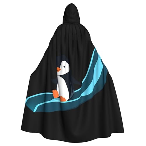 YYHHAOFA Kleiner Pinguin auf der Rutsche, Halloween-Umhang mit Kapuze, kein Reißverschluss, bequem für Kostümpartys YYHHAOFA Kleiner Pinguin auf der Rutsche, Halloween-Umhang mit Kapuze, kein Reißverschluss, bequem für Kostümpartys von YYHHAOFA